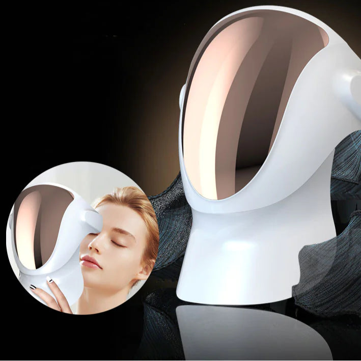 Avenelle Luxe LuminaLift LED Facial Mask – Multi-Color Light Skincare Device with Magnetic Neck Support - Avenelle Luxe