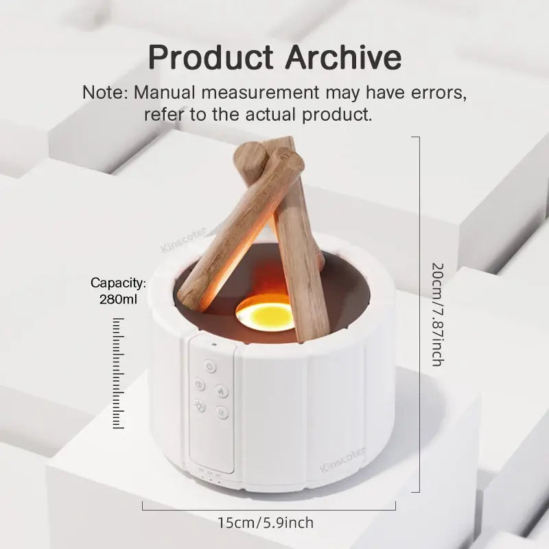 Avenelle Luxe EmberMist Simulated Flame Aroma Diffuser – Ultrasonic Essential Oil & LED Mist Lamp - Avenelle Luxe