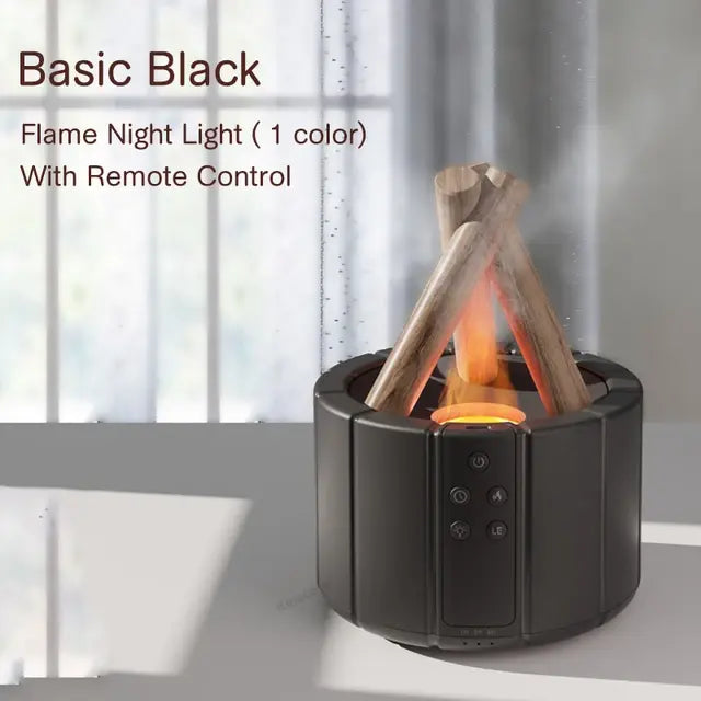 Avenelle Luxe EmberMist Simulated Flame Aroma Diffuser – Ultrasonic Essential Oil & LED Mist Lamp - Avenelle Luxe