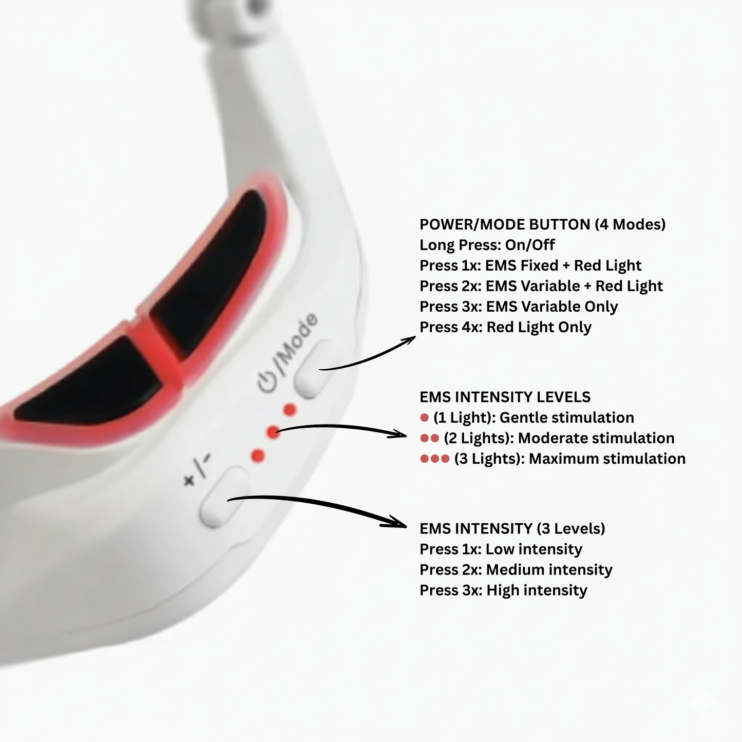 Avenelle Luxe Revitéa™ EMS Eye Massager – Red Light & Gentle Microcurrent Skincare Device