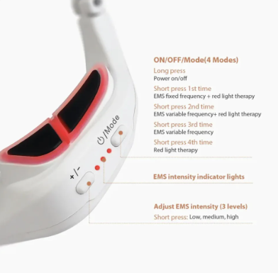 Avenelle Luxe Revitéa EMS Eye Massager – Red Light & Gentle Microcurrent Skincare Device - Avenelle Luxe