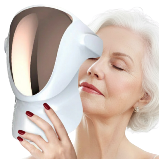 Avenelle Luxe LuminaLift™ LED Facial Mask – Multi-Color Light Skincare Device with Magnetic Neck Support