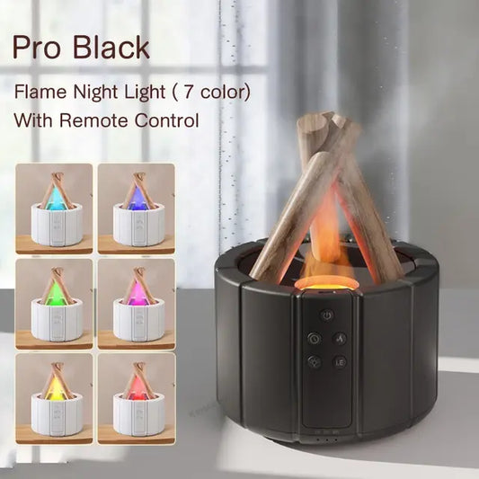 Avenelle Luxe EmberMist Simulated Flame Aroma Diffuser – Ultrasonic Essential Oil & LED Mist Lamp - Avenelle Luxe