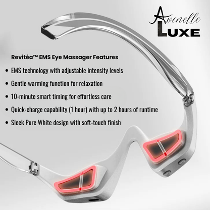 Avenelle Luxe Revitéa™ EMS Eye Massager – Red Light & Gentle Microcurrent Skincare Device